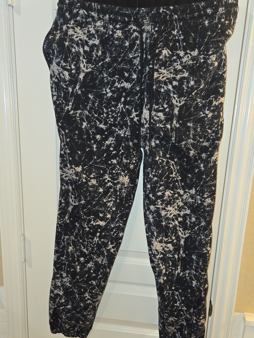 YITTY Black & White Marble Print Track Joggers